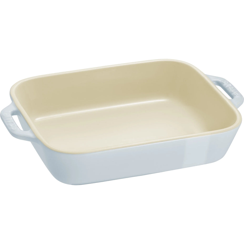 Staub Ceramic 2-pc Rectangular Baking Dish Set, Pastel Blue T752
