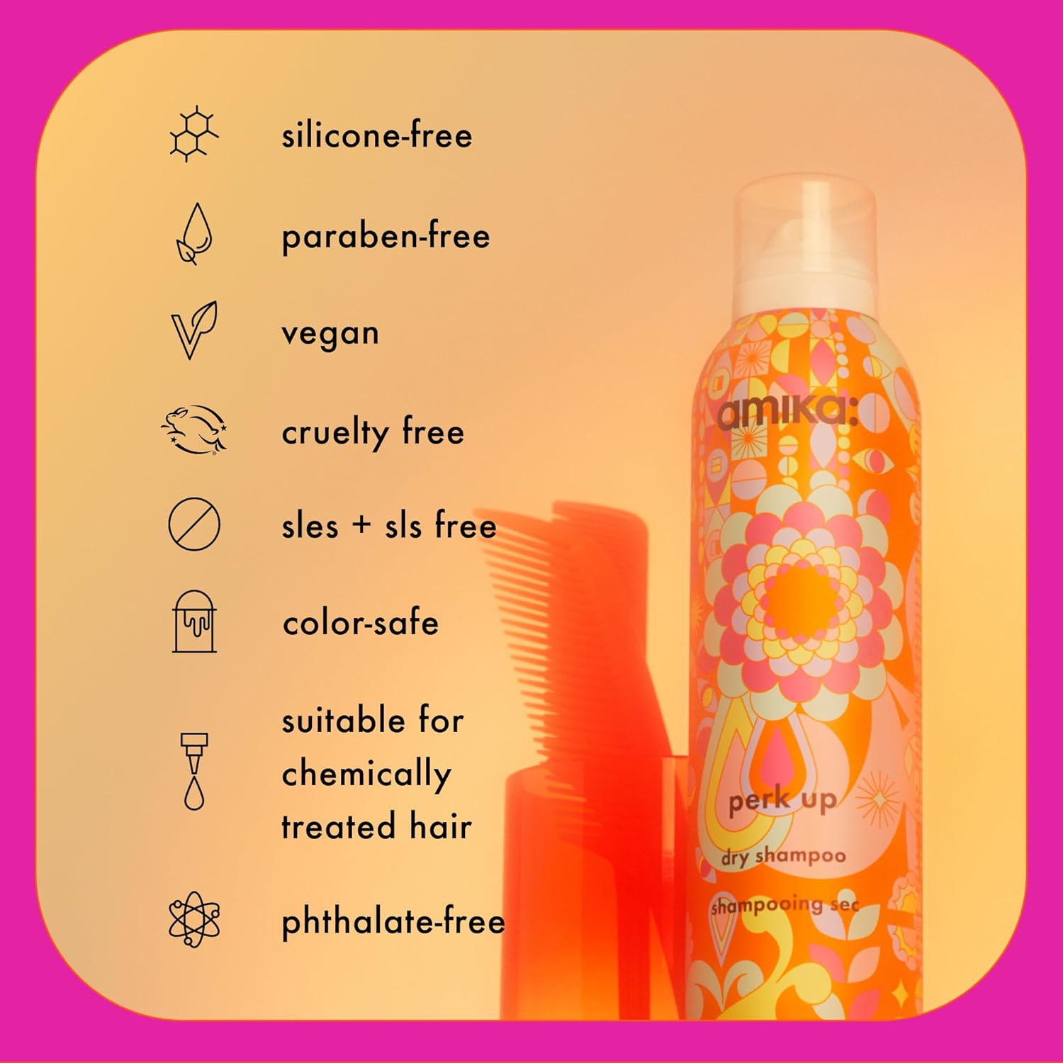 amika perk up talc-free dry shampoo 9.5oz A399093