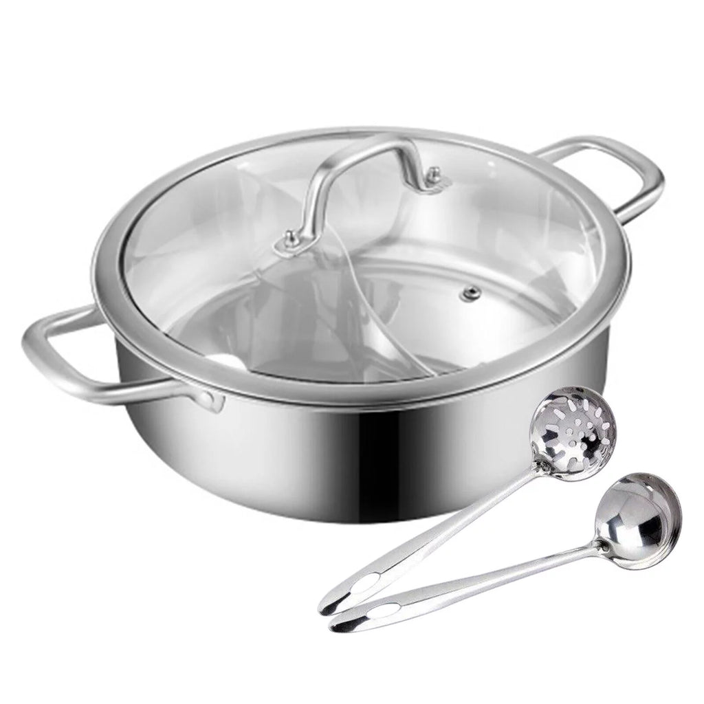 Stainless Steel Shabu Hot Pot for Induction & Gas Stove B9008