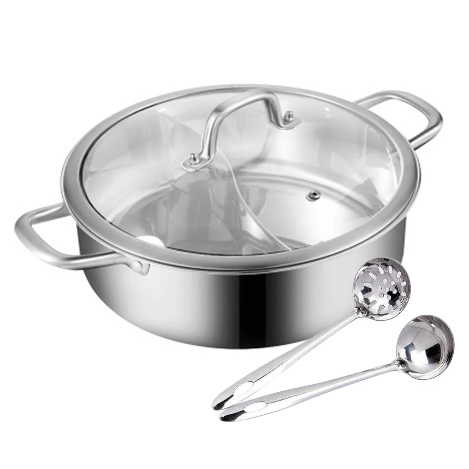 Stainless Steel Shabu Hot Pot for Induction & Gas Stove B9008