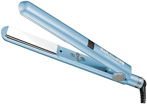 BaBylissPRO Nano Titanium Flat Iron Hair Straightener, 1" Digital Hair Straightener Iron for Professional Salon Results and All Hair Types