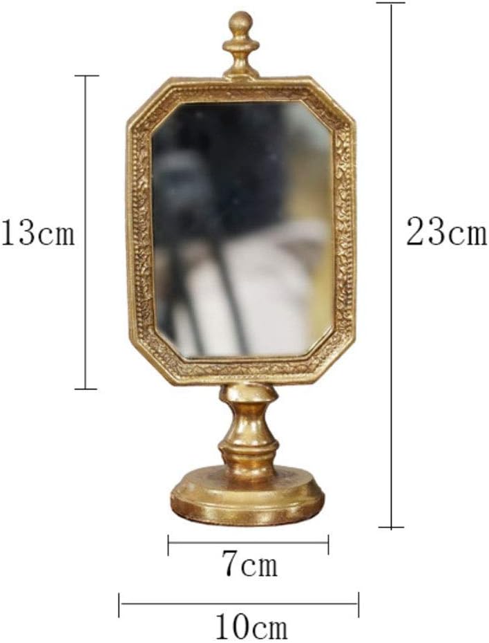 Retro Folding Table Mirror for Makeup and Home Decor, 4x9 Inches F21590