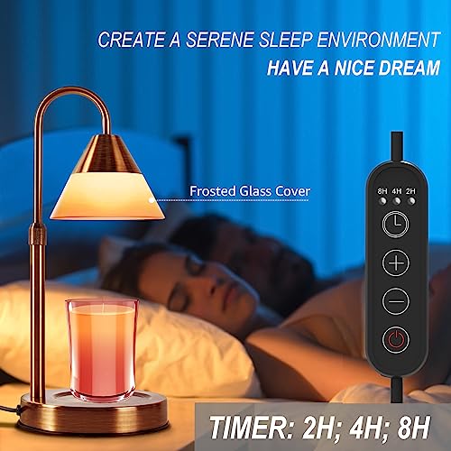 Candle Warmer Lamp with Timer, Dimmable, Rose Gold G423276
