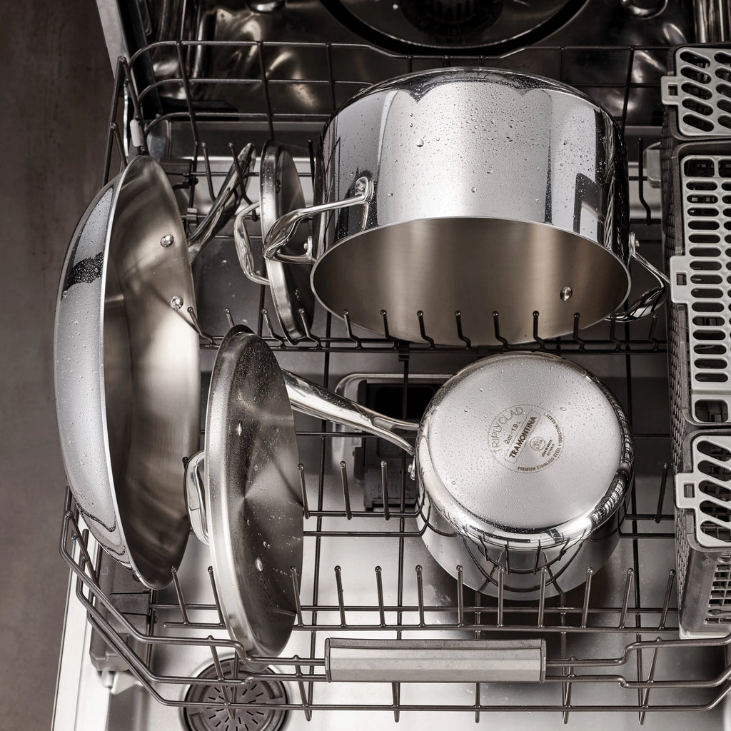 Tramontina Tri Ply Clad Stainless Steel Cookware Set, 10 Pc Q293