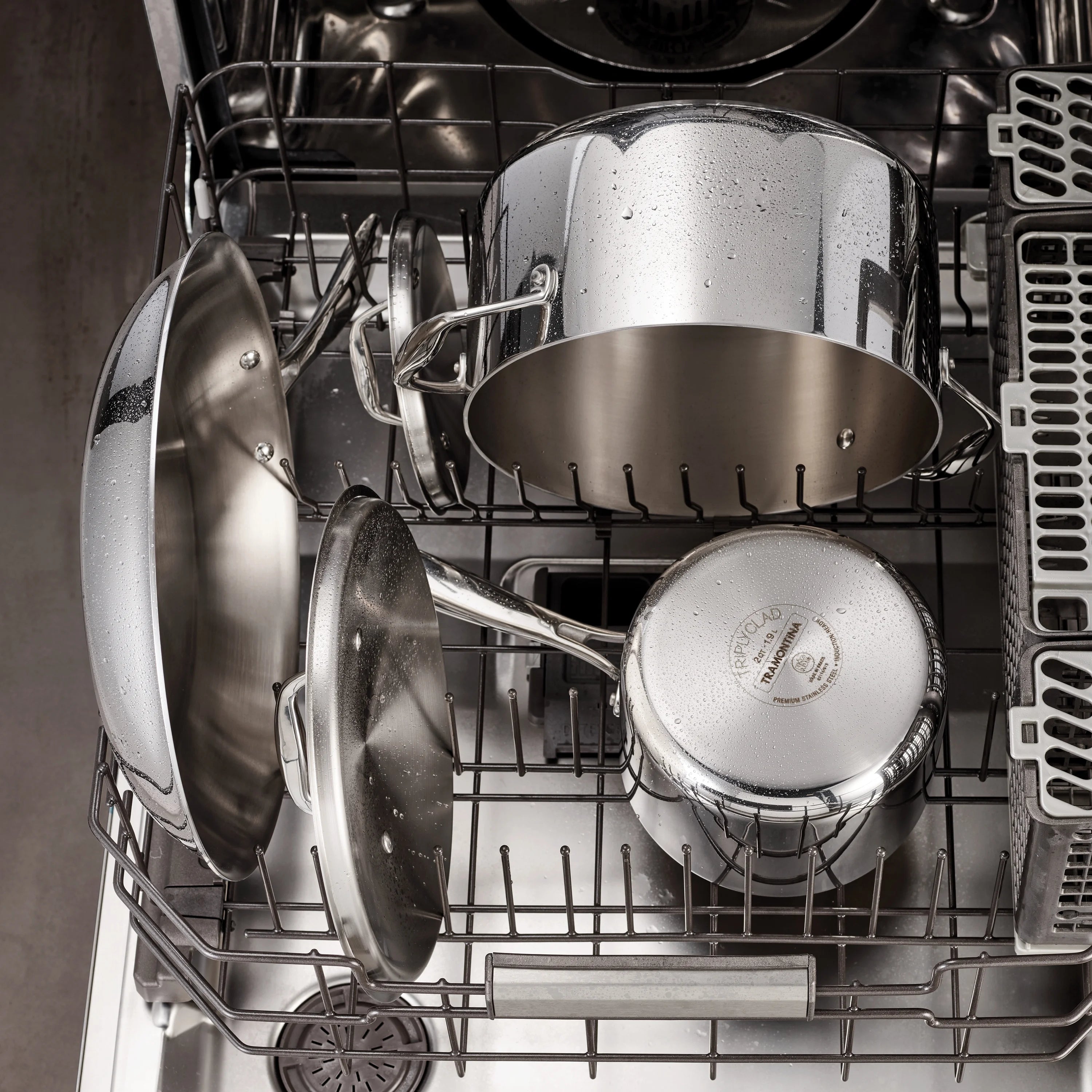 Tramontina Tri Ply Clad Stainless Steel Cookware Set, 10 Pc Q293
