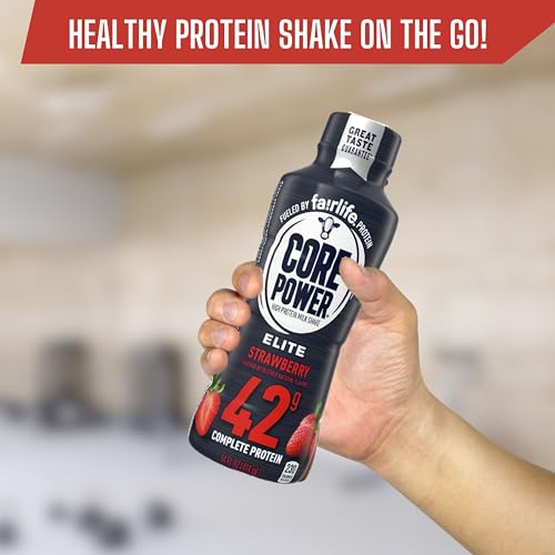 Fairlife Core Power Elite 42g High Protein Milk Shake, Chocolate, 14 Fl Oz (Pack of 12) & Key Chain T418723