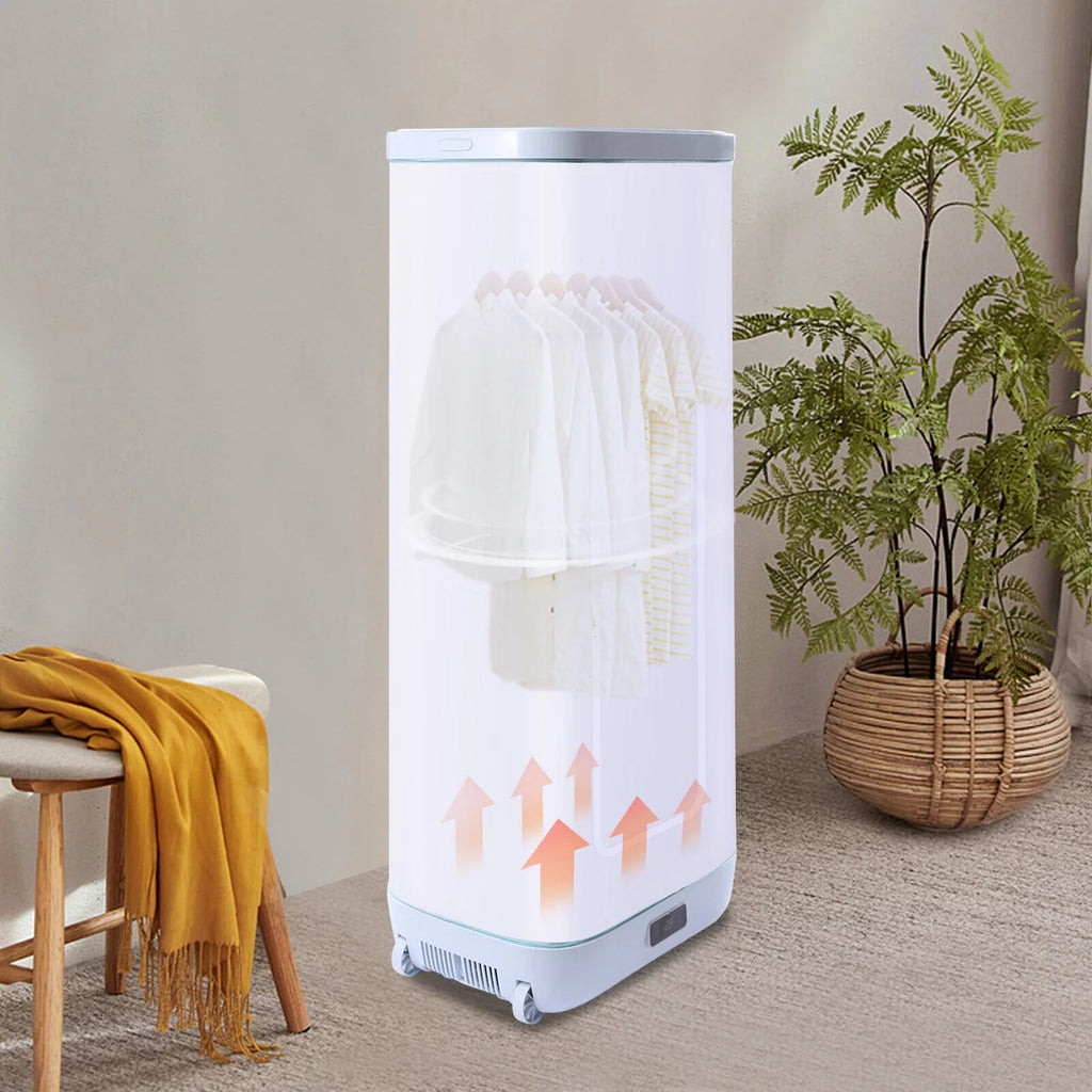 Portable White Compact Folding Clothes Dryer Electric Clothes Dryer for Apartment 330L