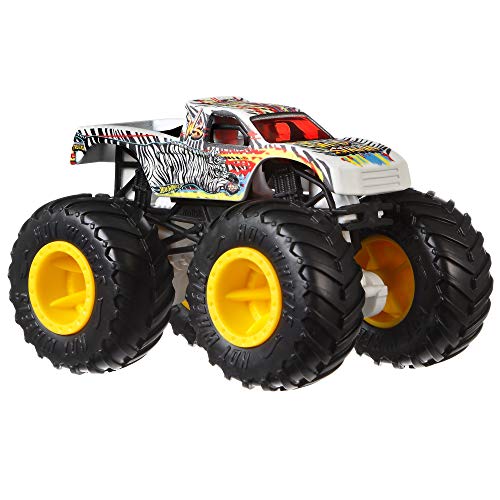 Hot Wheels Monster Trucks 4-Pack, 1:64 Scale Toy Trucks D8636