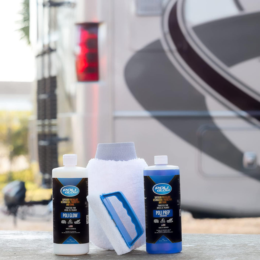 Poli Glow Basic Kit Fiberglass Restorer for Boats and RVs D199716
