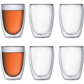 Bodum PAVINA Coffee Mug, Double-Wall, Clear, .35 L, 12 Ounces Each