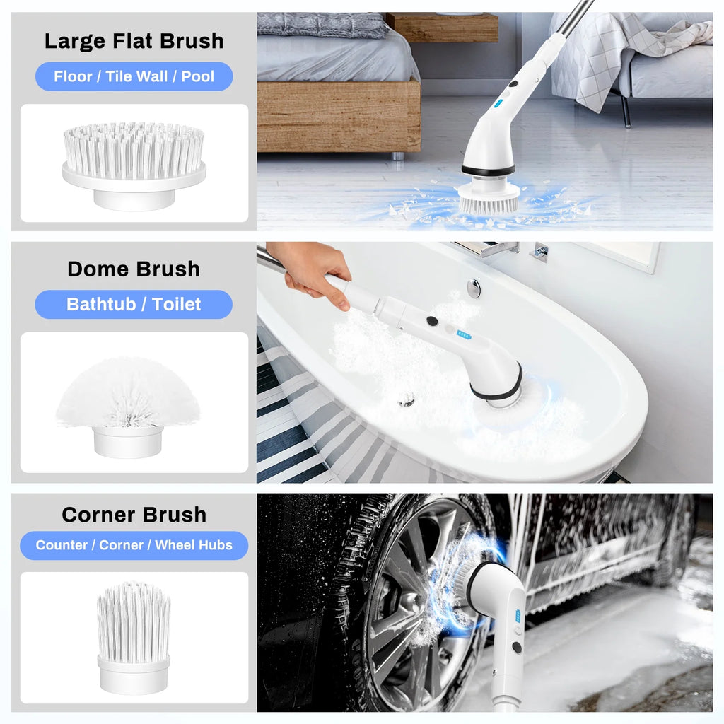 VAVSEA Electric Spin Scrubber Cleaning Brush for Bathroom, 51 inch R775