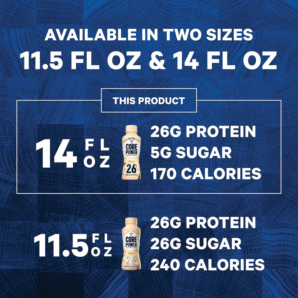 Core Power High Protein Shake Vanilla 14 fl oz H253