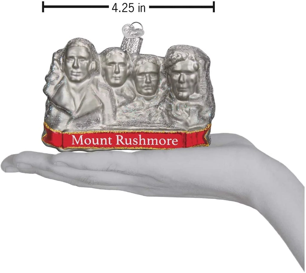 Old World Christmas Glass Blown Ornament Mount Rushmore with Gift Box Y537893