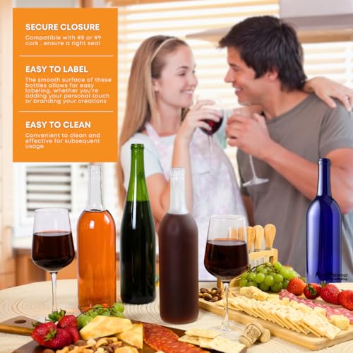 FastRack W5 12 Clear Bordeaux Wine Bottles 750 ml D178771