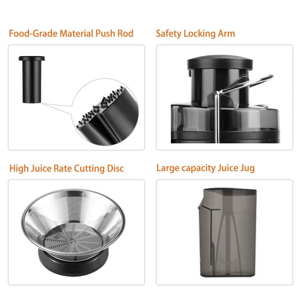 Ktaxon Juicer Wide Mouth 800W Centrifugal Juice Extractor, 2 Speed, Stainless Steel Z137625