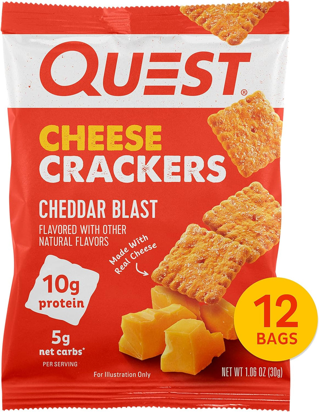 Quest Nutrition Protein Chips, Cheese Crackers & Peanut Butter Cups Variety Bundle F951