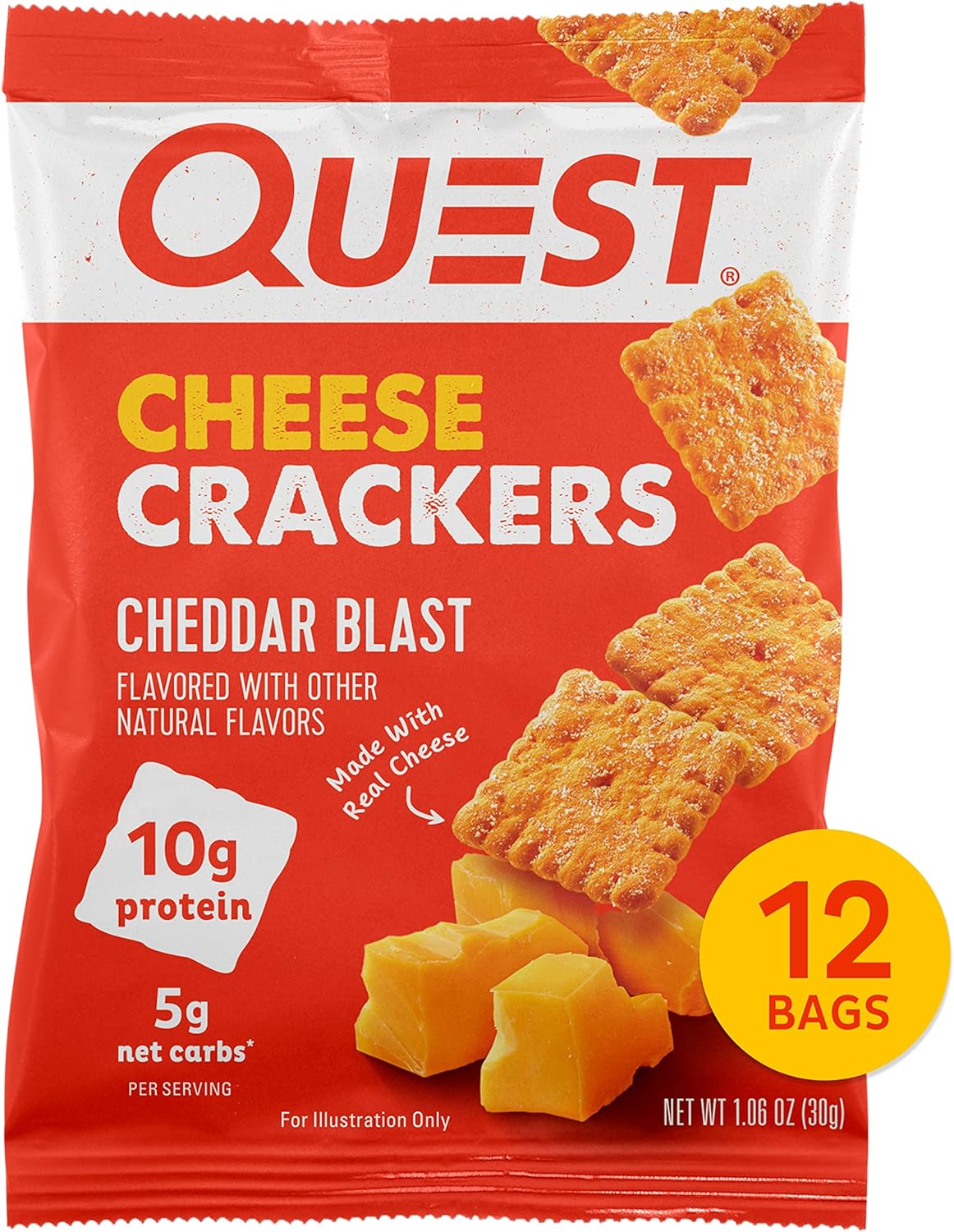 Quest Nutrition Protein Chips, Cheese Crackers & Peanut Butter Cups Variety Bundle F951