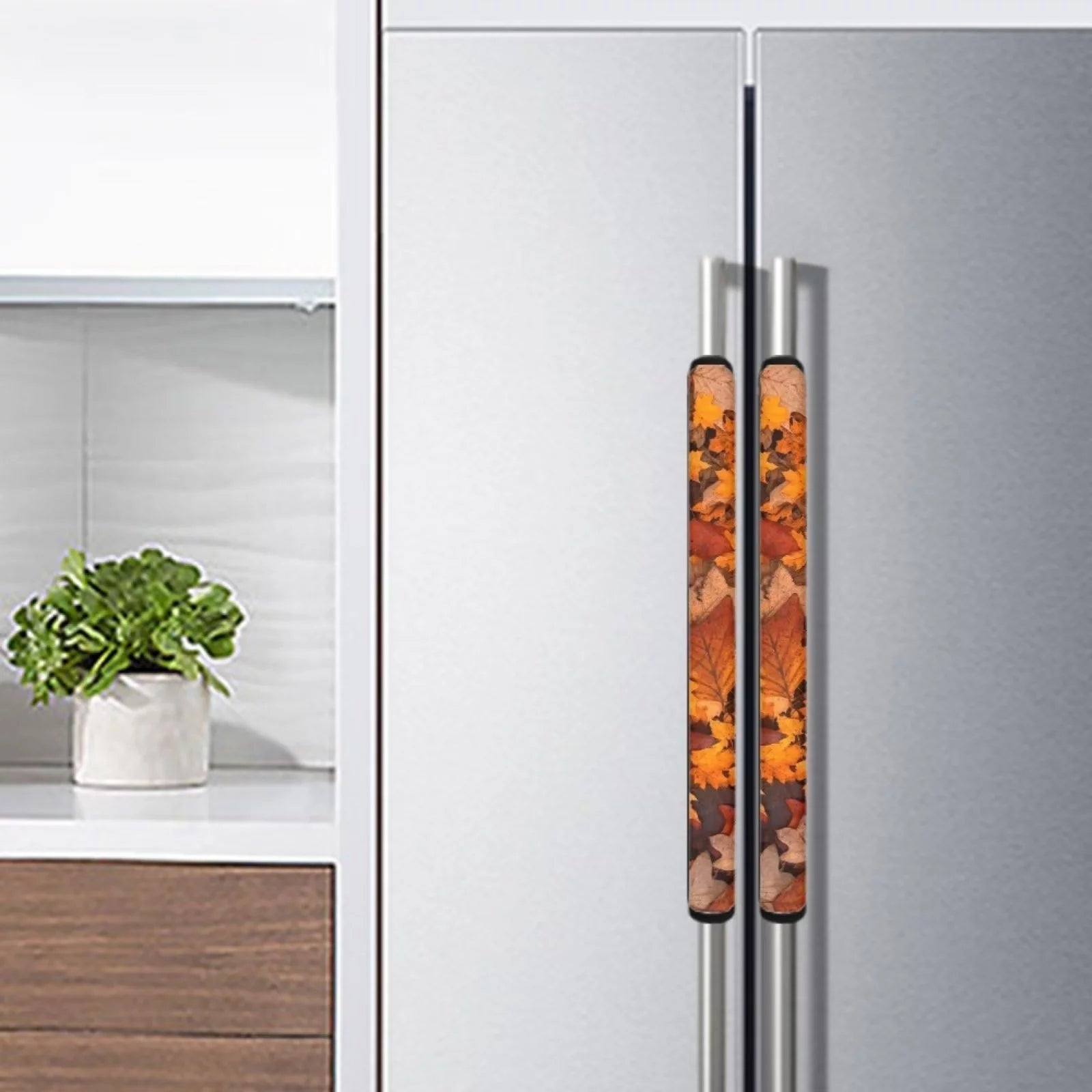 Red Maple Leaves Refrigerator Handle Covers Set of 4 I16162