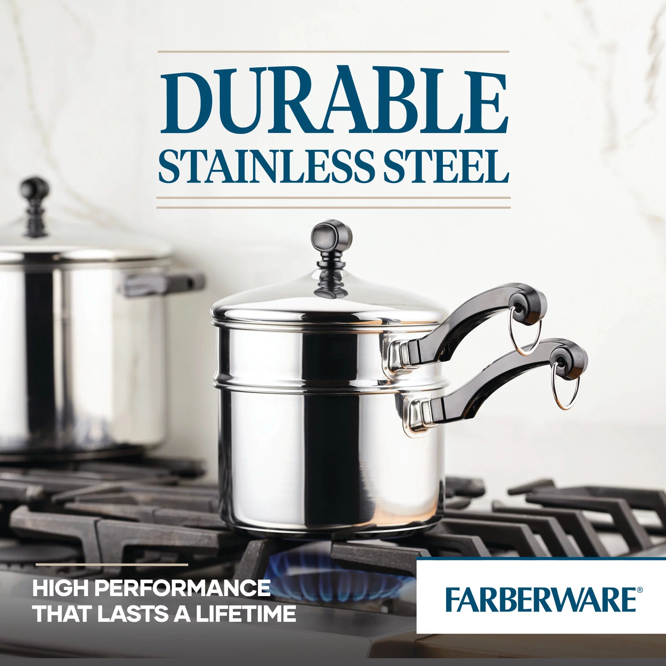 Farberware Classic Stainless Steel Covered Saucepan 2 Qt G35437