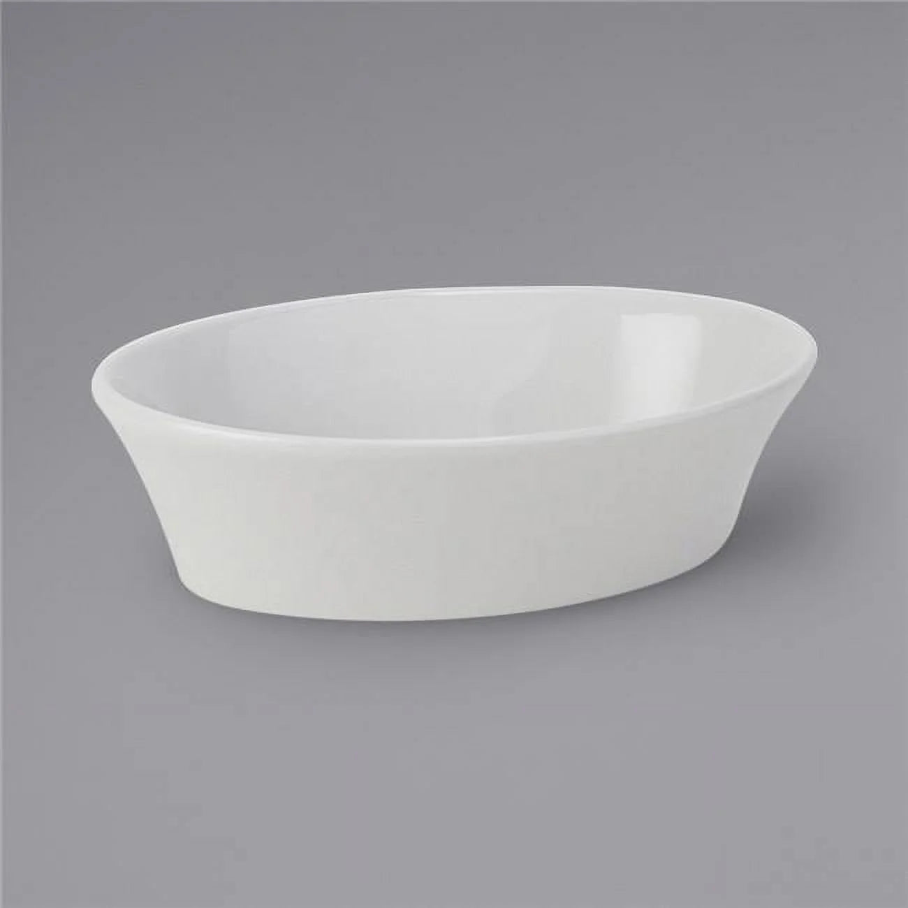 10 oz Porcelain White Oval Baker