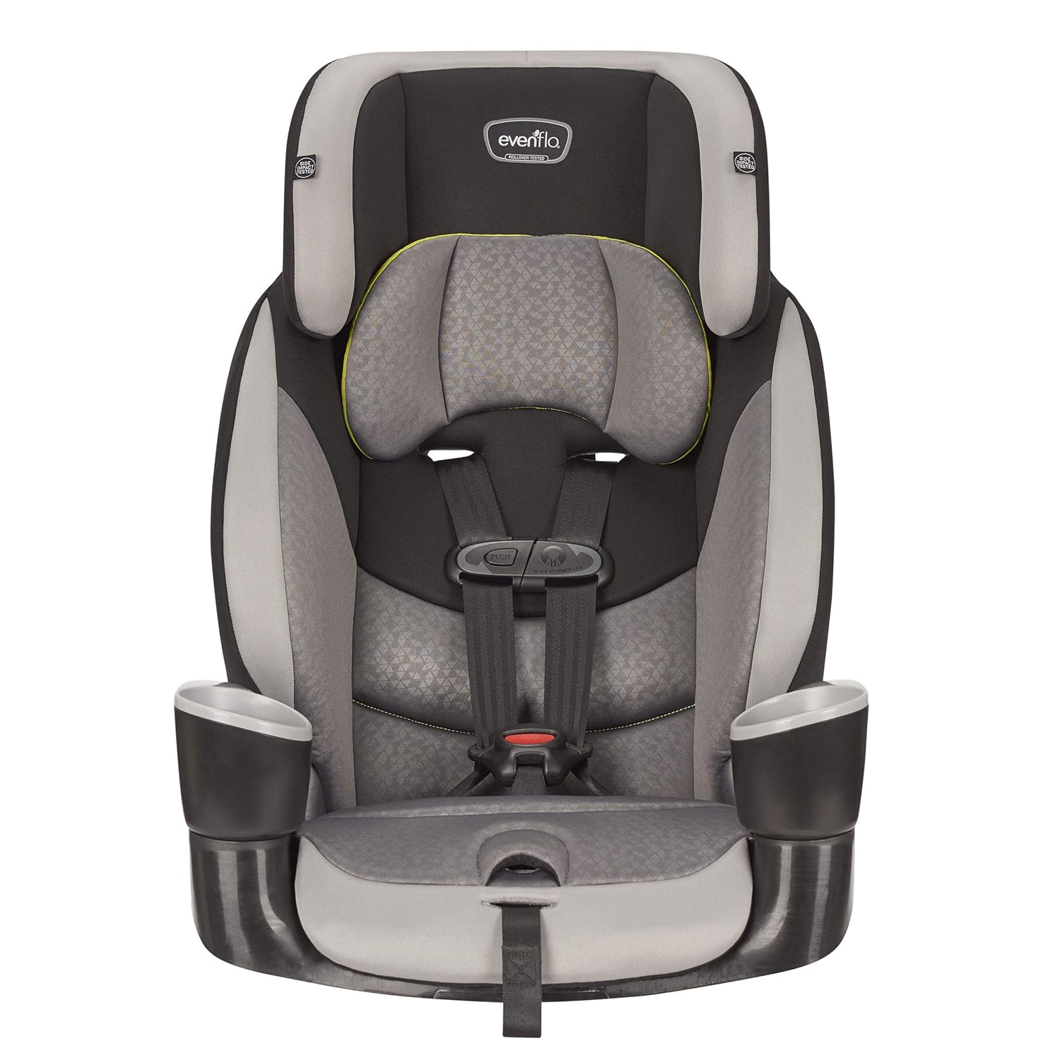 Evenflo Maestro Sport Harness Highback Booster Car Seat, Granite Gray A712