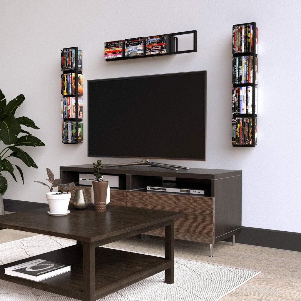 Black Floating Shelves for Wall 34 Inch, Set of 3 H6953