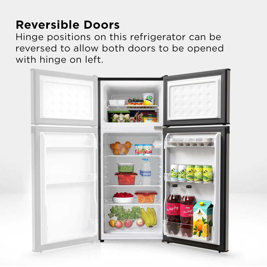 TCL 4.5 Cu. ft. Two Door Refrigerator, Stainless Look Z952853