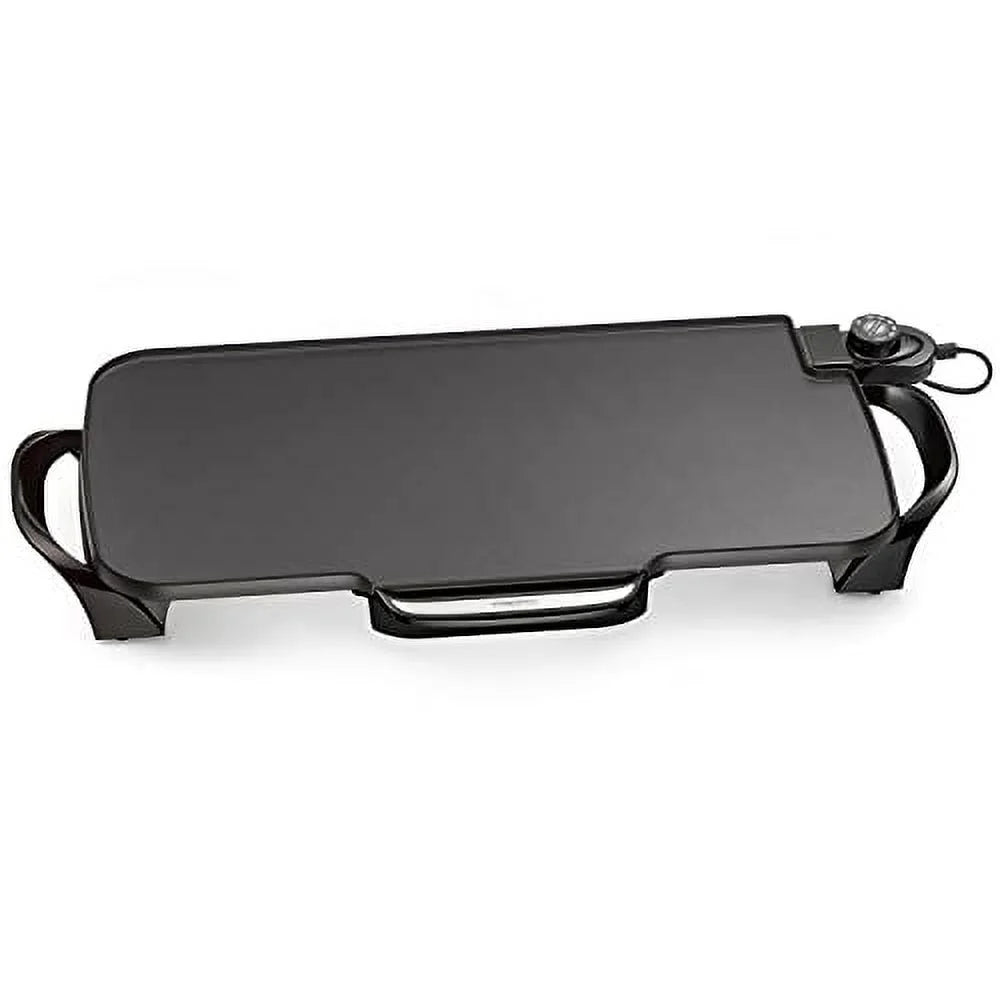 Presto 07061 22-inch Electric Griddle with Removable Handles, Black Q472