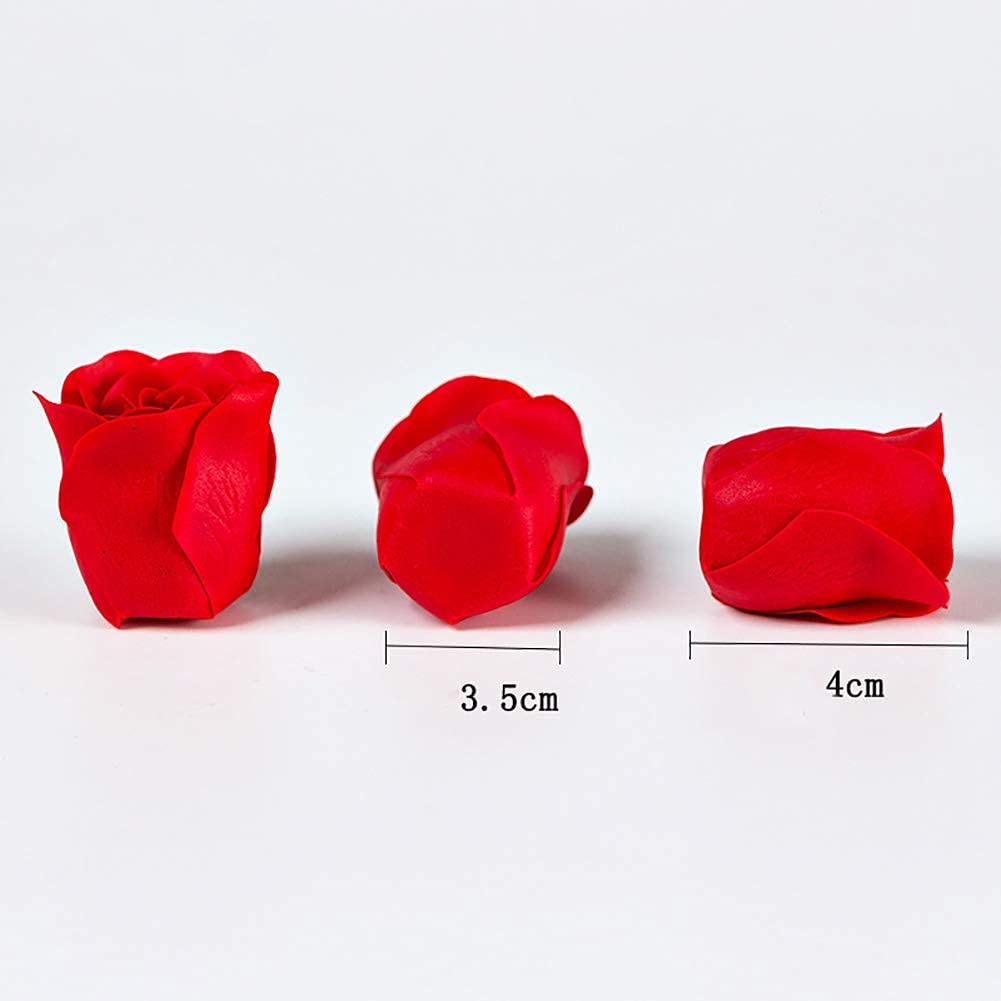 81Pcs Rose Flower Bath Soap, Scented Body Soap for Gifts M267