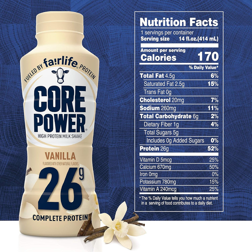 Core Power High Protein Shake Vanilla 14 fl oz H253