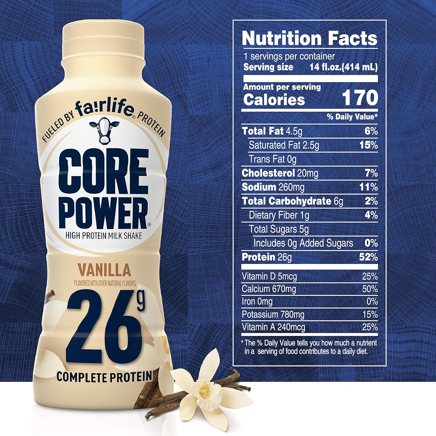 Core Power High Protein Shake Vanilla 14 fl oz H253