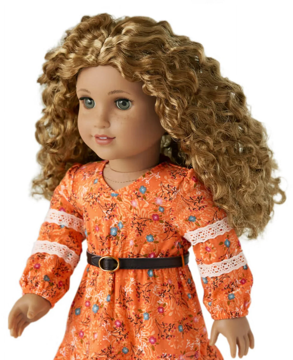 American Girl Evette Peeters 18 inch Doll with Curly Hair and Gray Eyes E289