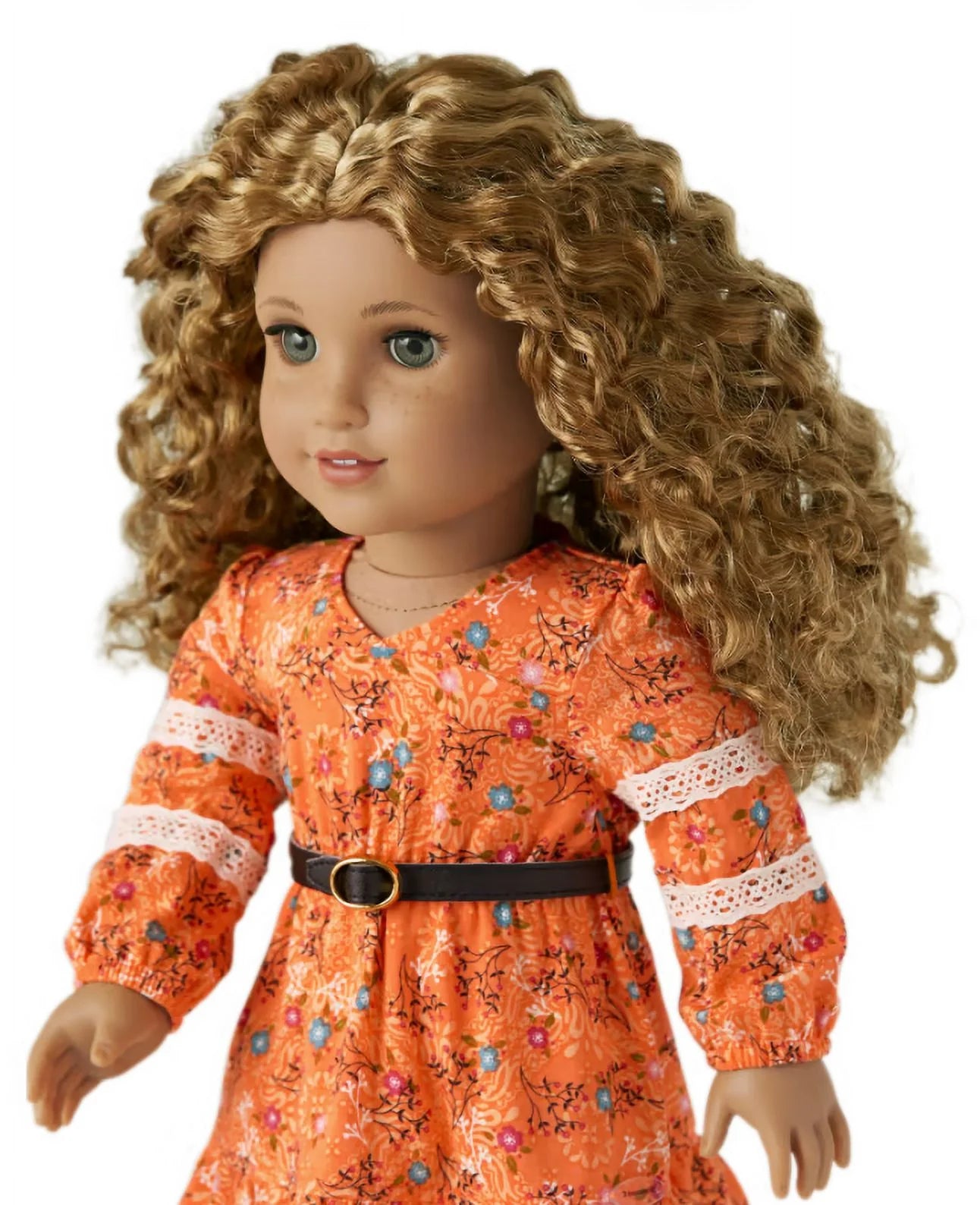 American Girl Evette Peeters 18 inch Doll with Curly Hair and Gray Eyes E289