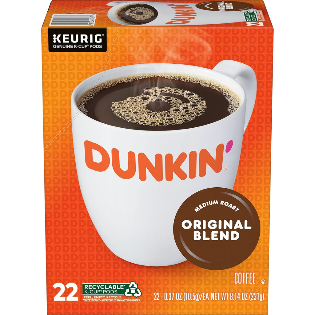 Dunkin' Original Blend Medium Roast Coffee, 88 K-Cup Pods Q91334