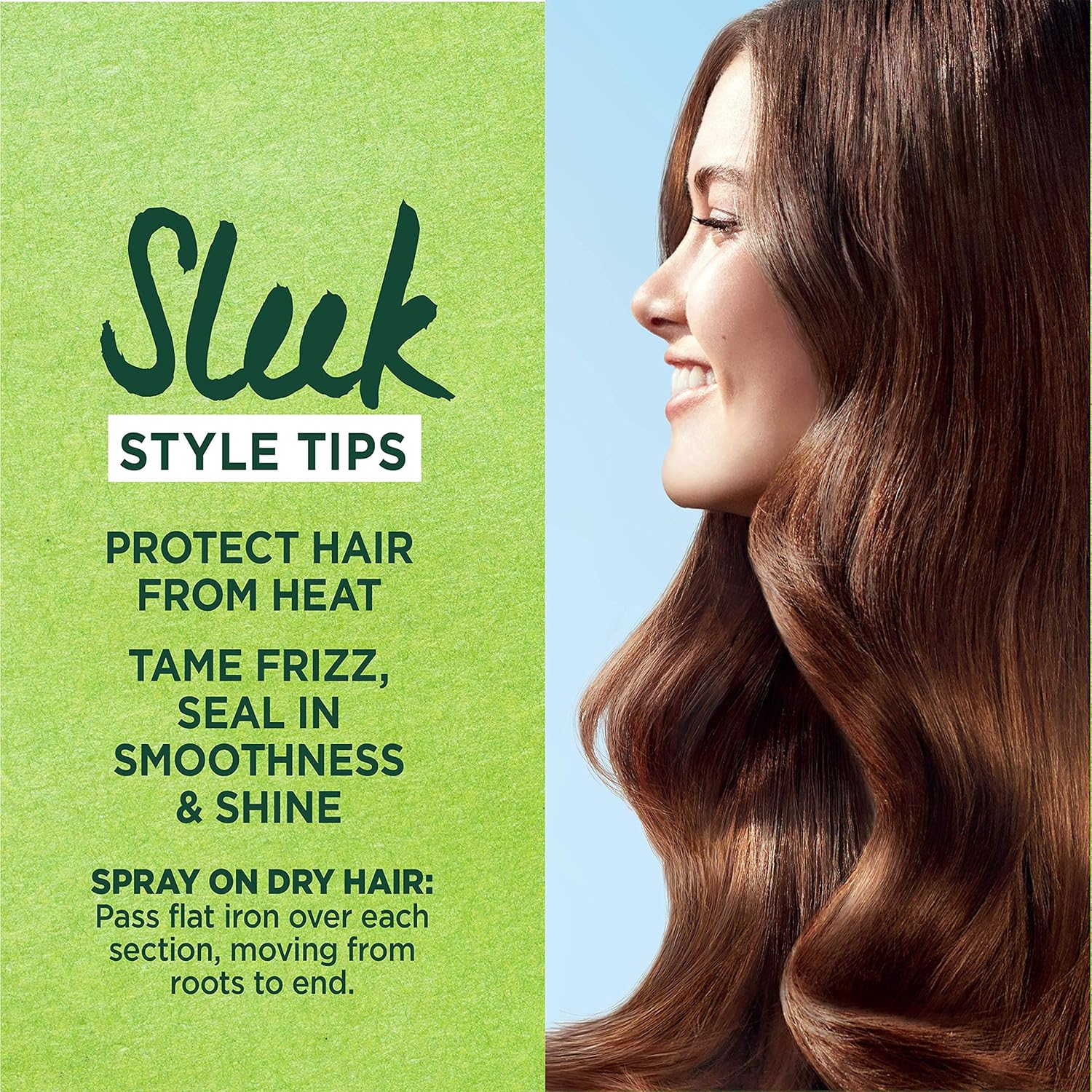 Garnier Fructis Style Brilliantine Shine Glossing Spray, All Hair Types, 3 oz, 2 Count T64592