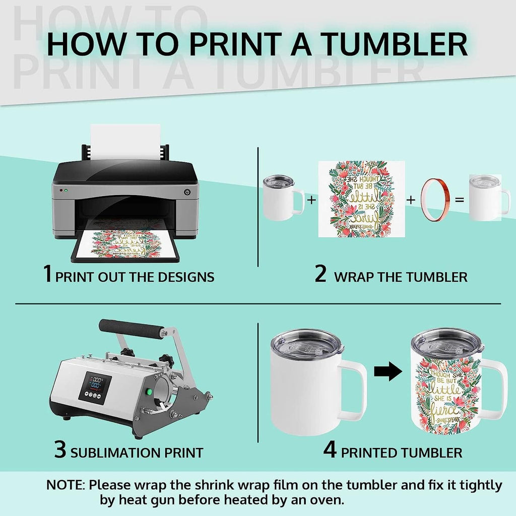Lagute 12 Oz Sublimation Blank Mug Set, Stainless Steel Double Wall Insulated, 4 Pack F6435
