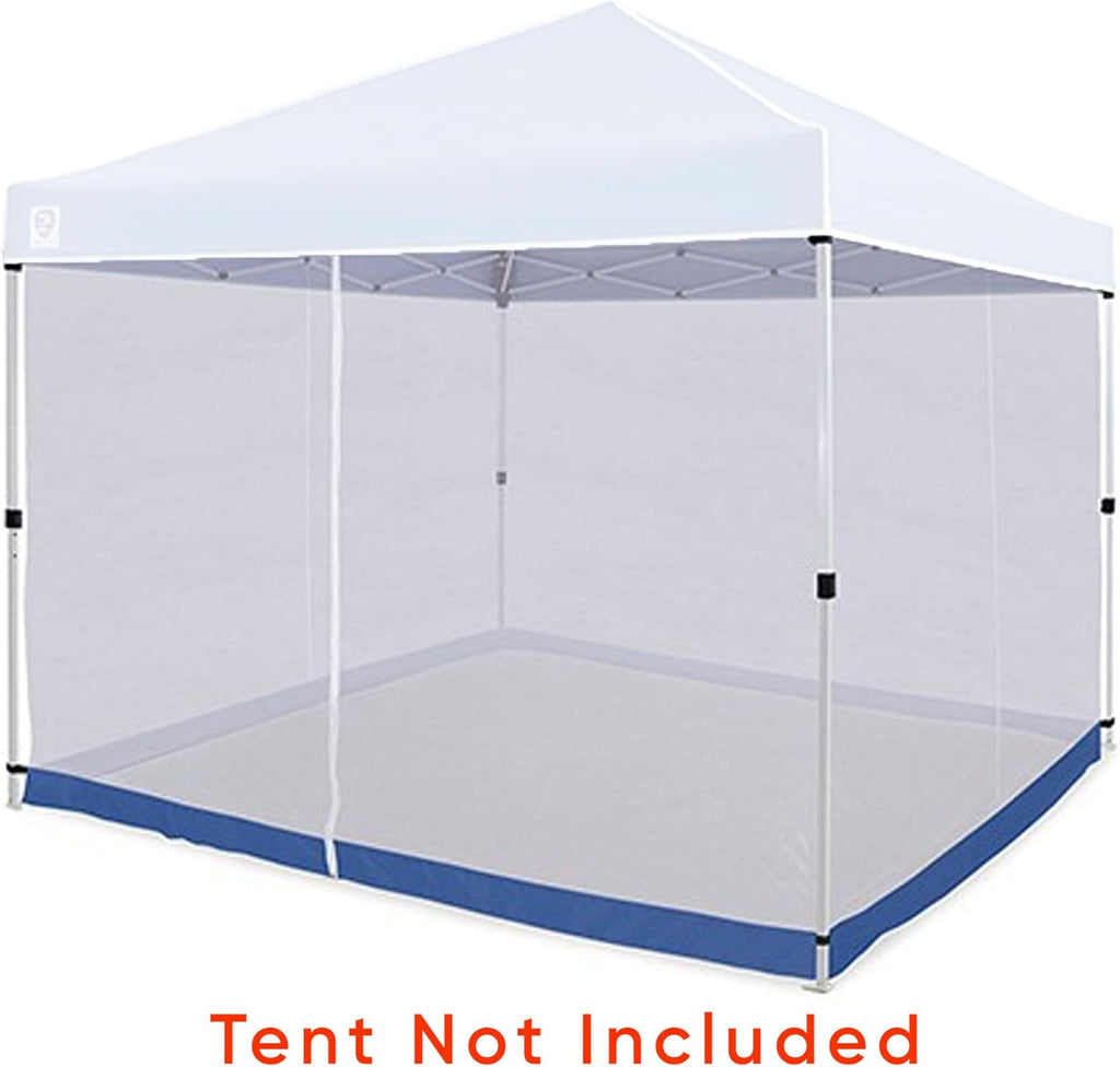 Z-Shade Everest 10x10 Straight Leg Screen Room Canopy Attachment for Patio, Camping, White V879