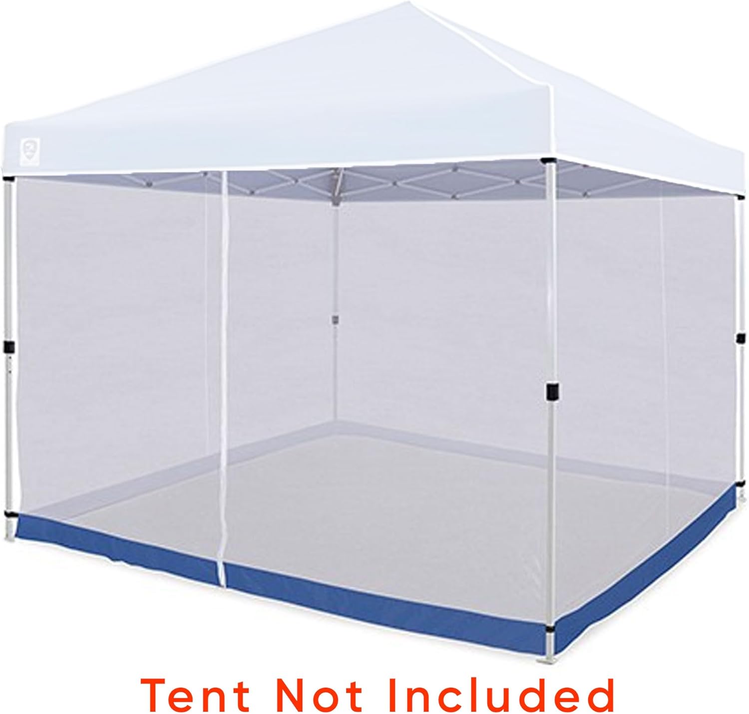 Z-Shade Everest 10x10 Straight Leg Screen Room Canopy Attachment for Patio, Camping, White V879
