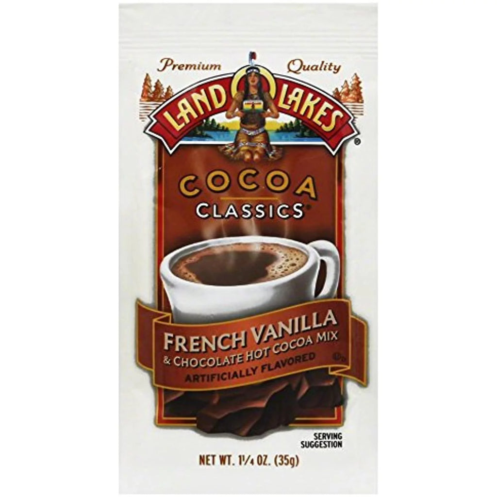 Land O Lakes Cocoa Classics Hot Chocolate Mix 3 Pack Bundle, French Vanilla, Mint & Raspberry S7405