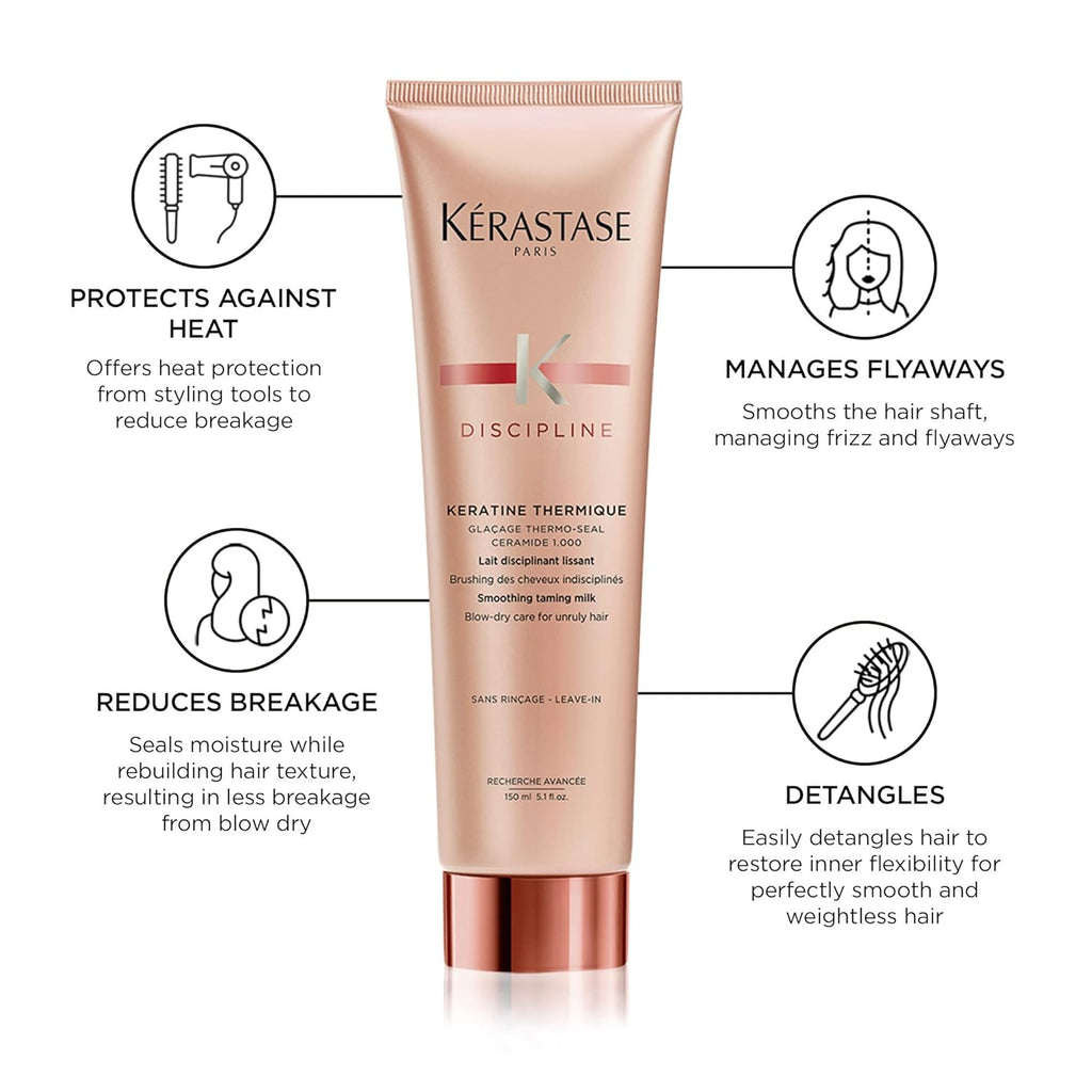 KERASTASE Discipline Keratine Thermique Smoothing Taming Milk AntiFrizz 5.1 Fl Oz V8473