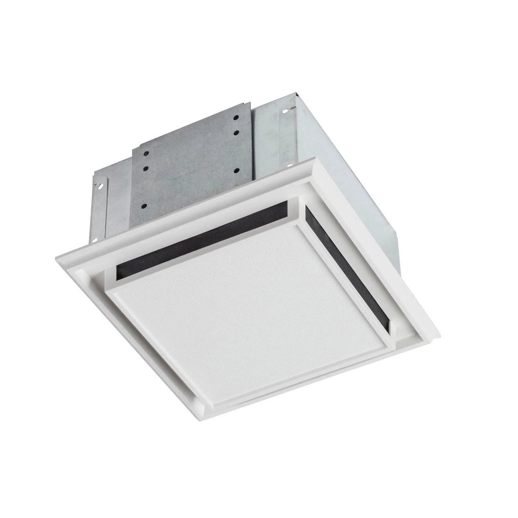 Broan 682 Bathroom Ventilation Fan with Charcoal Filter and White Plastic-Grille