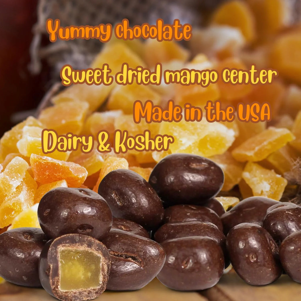 Milk Chocolate Covered Dried Mango by It's Delish, 60 oz Jumbo Container R400404
