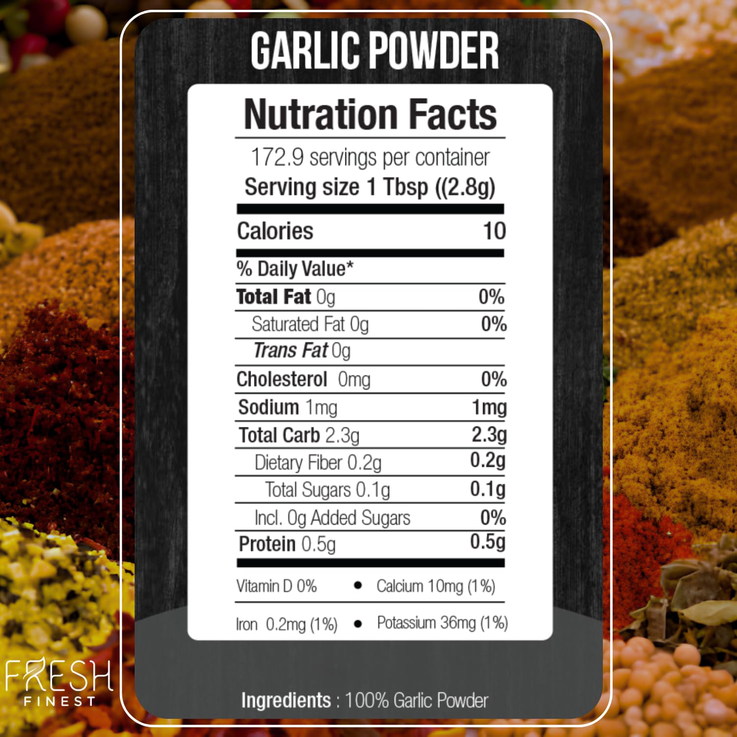 Fresh Finest Premium Garlic Powder 16oz (2 Pack) T59746