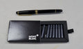 Montblanc Meisterstuck Classique Fountain Pen 144, Black with Gold Trim, 13670
