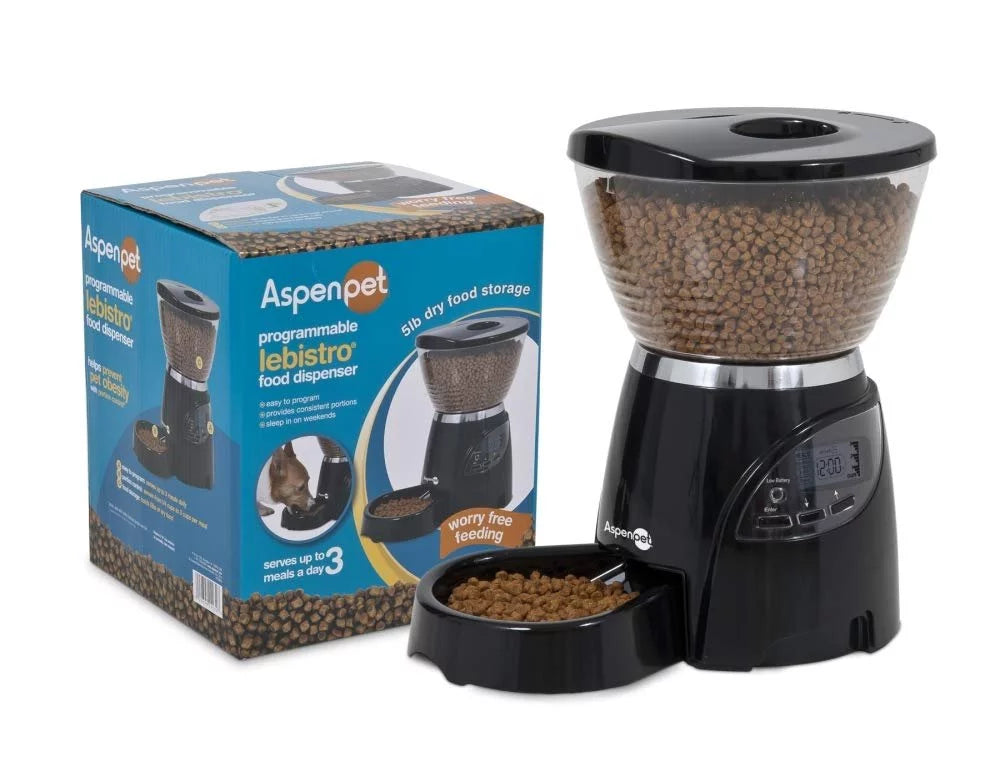 Aspen Pet Lebistro Programmable Dog and Cat Food Dispenser 18 Cup U97962