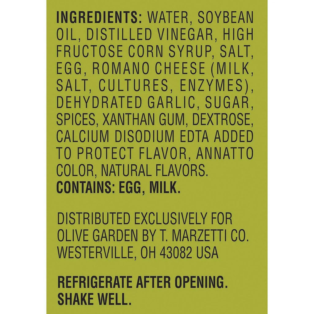 Olive Garden Signature Italian Dressing, 24 oz, 2 Count R856273