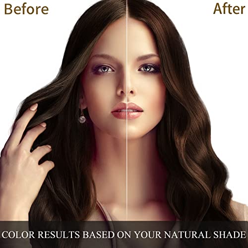 Ivnil Meidu Dark Brown Hair Dye Shampoo 3 in 1 for Grey Hair, 500ML W673