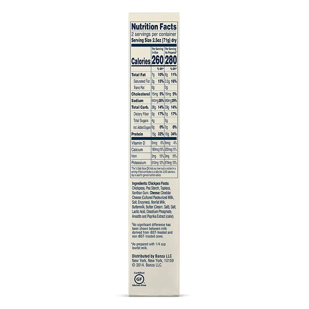 Banza Mac & Cheese 5.5 oz Chickpea Shells L337