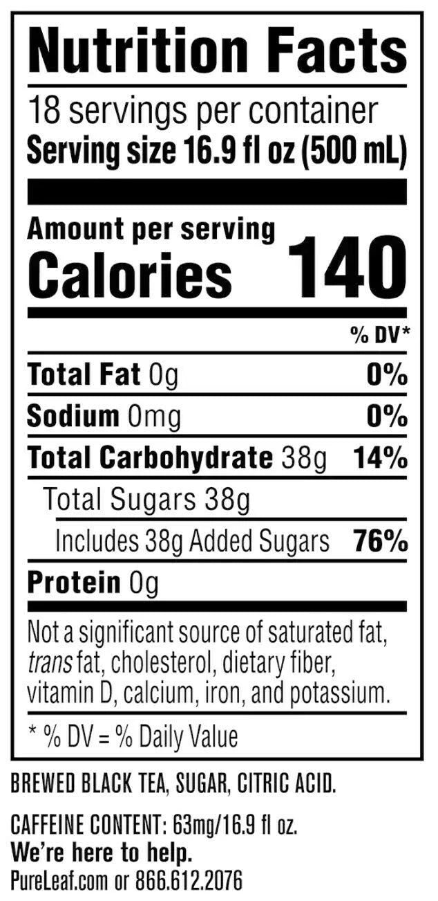 Pure Leaf Sweet Iced Tea 16.9oz 18pk D3322