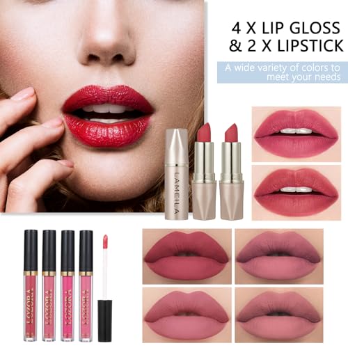 All in One Makeup Kit for Women with Eyeshadow, Lipstick & Eyebrow Pencil V50472